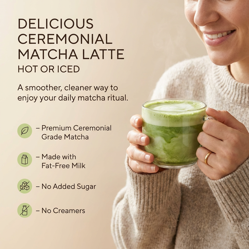 Matcha Latte -  ماتشا لاتية بالفانيليا