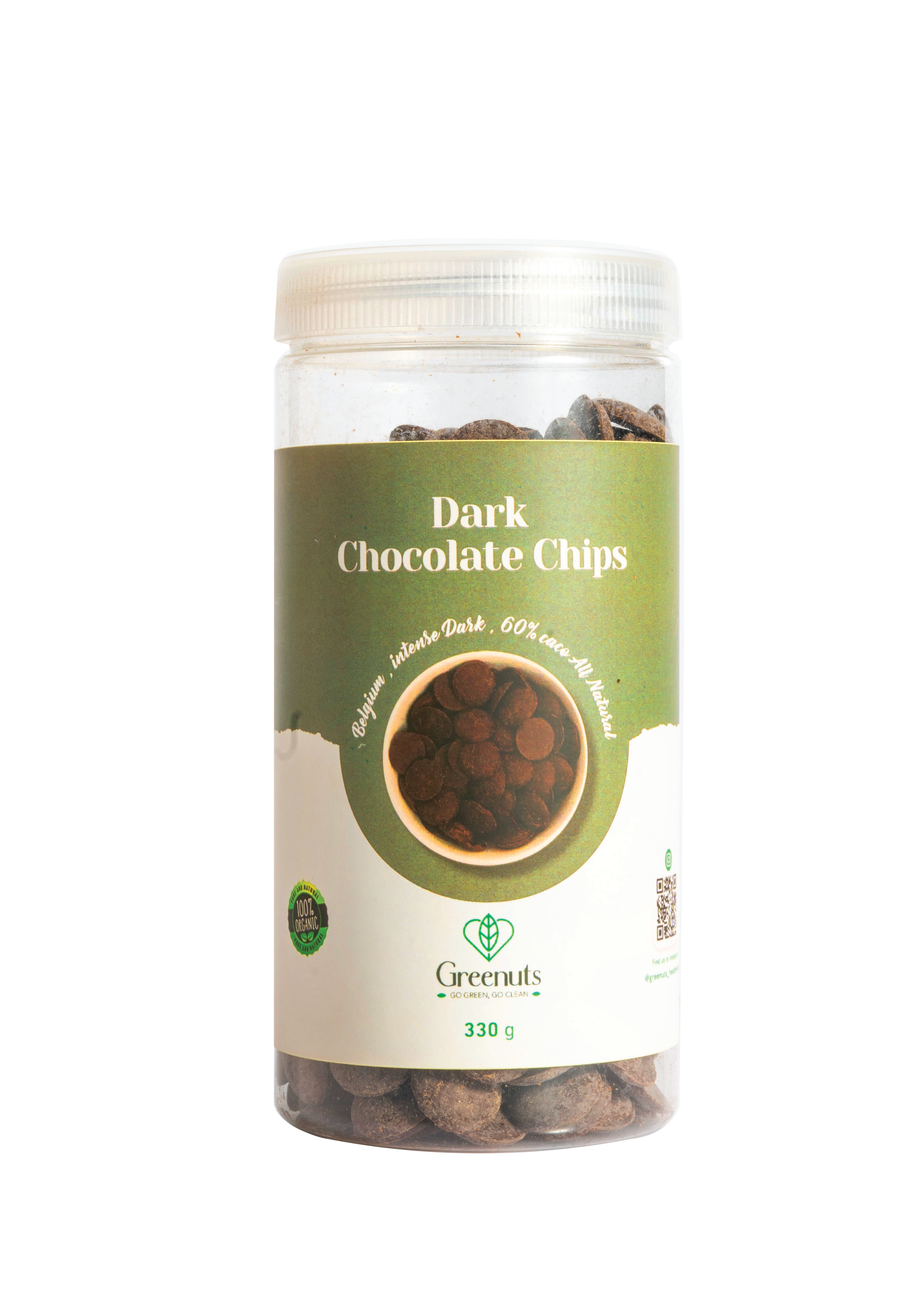 Dark Chocolate Chips -  شيكولاته شيبس دارك ٦٠٪؜