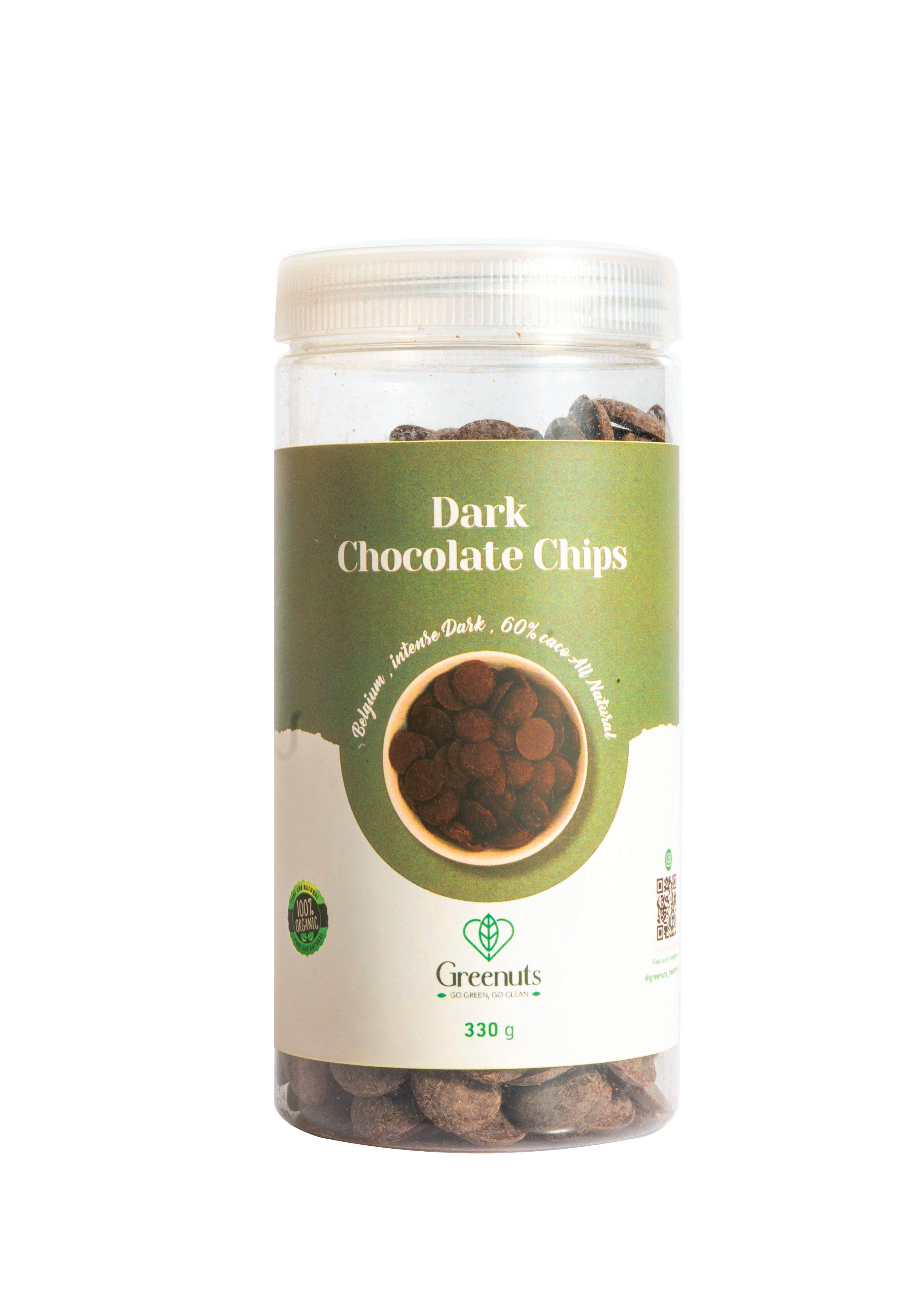 Dark Chocolate Chips -  شيكولاته شيبس دارك ٦٠٪؜