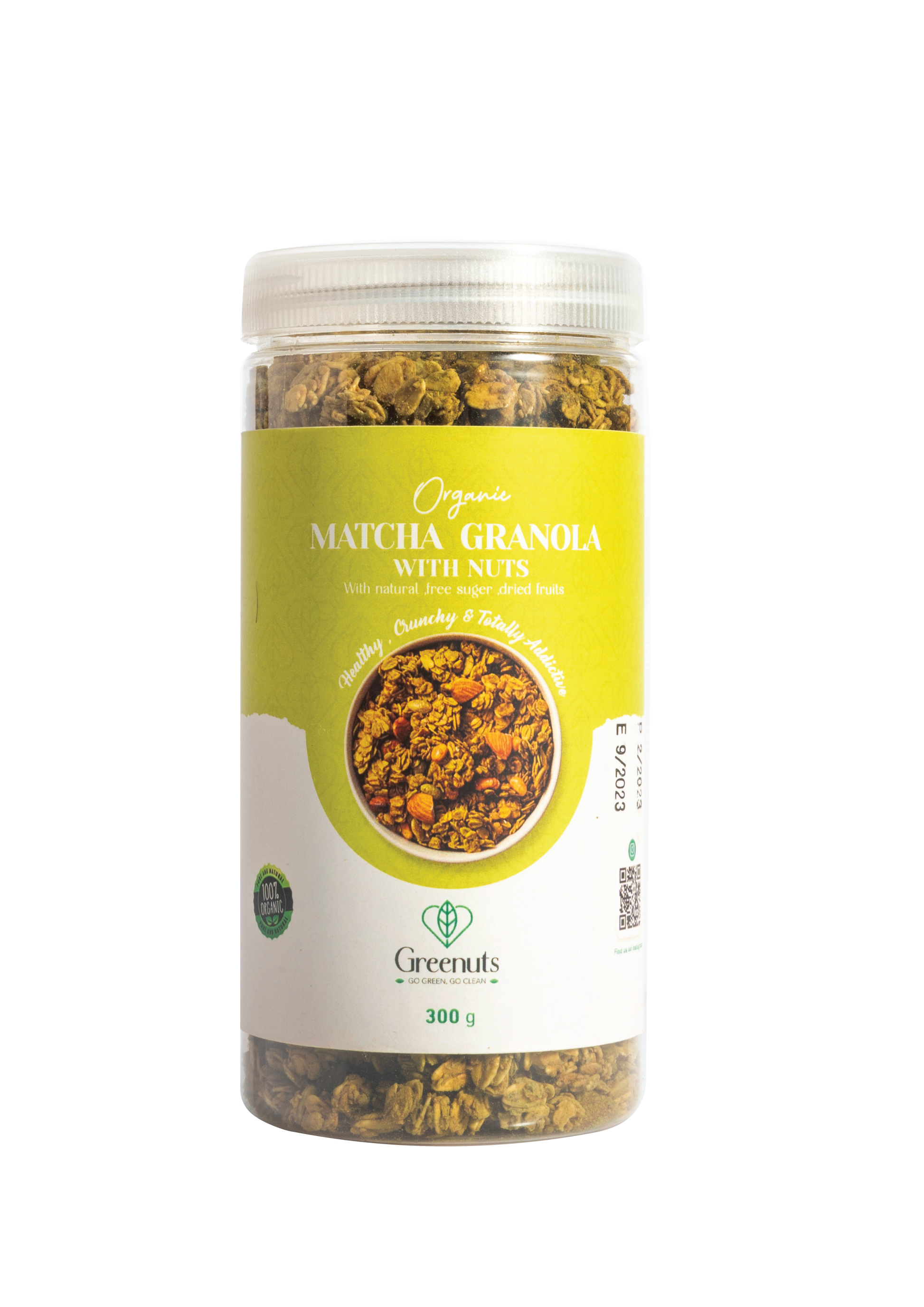 Granola Matcha - جرانولا صحية بالمكسرات والماتشا