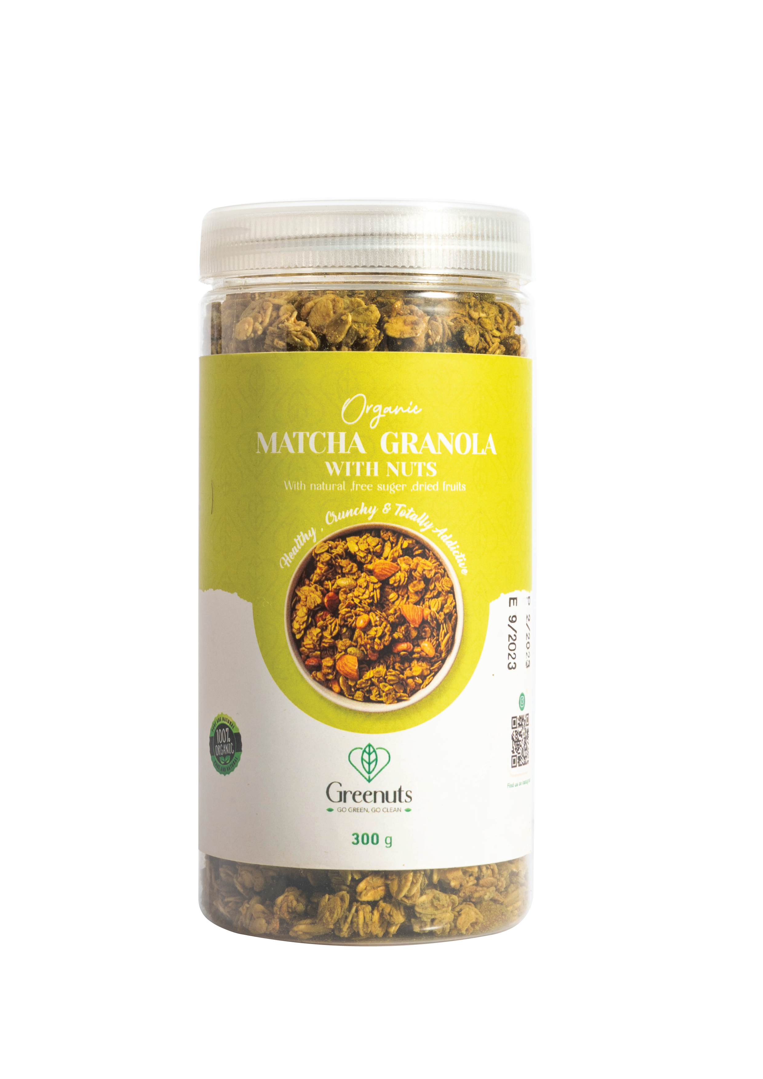 Granola Matcha - جرانولا صحية بالمكسرات والماتشا